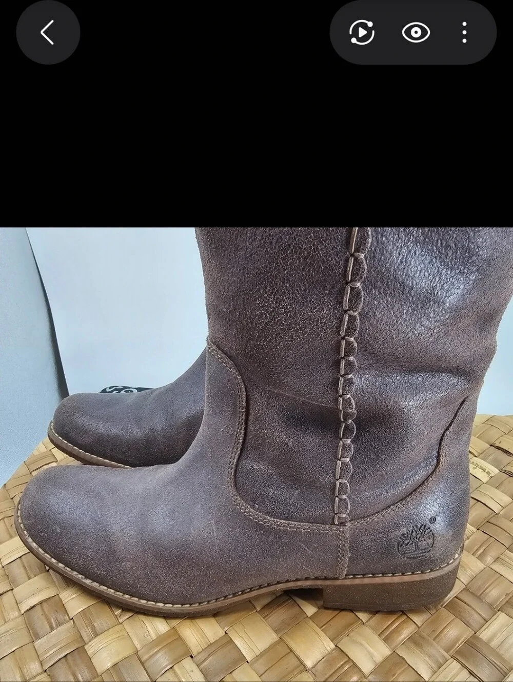 Timberland Brown Leather Tall Boot Size 9